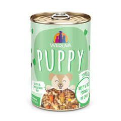 Weruva Puppy boeuf et riz en gravy, boîte 14oz pack10, hydratation naturelle possible