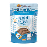 Weruva Slide N' Serve Pâté crèmeuse en sachet prêt à servir pour chat.