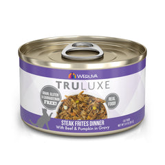 Weruva TruLuxe Steak Frites en sauce, boîte 3oz pour chat adulte, repas complet.