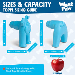 WEST PAW Toppl Stopper Insert prolonge le temps de friandises et d’enrichissement.