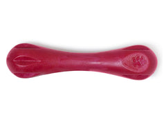 West Paw Zogoflex Hurley, jouet-os flottant rouge, idéal pour le jeu de lancer et d'attraper dans l'eau.