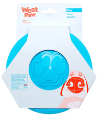West Paw Zogoflex Zisc disque-volant bleu aqua idéal pour des sessions de lancer et récupération sécurisées