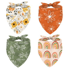 Whaline bandana chien daisies boho, look printanier pour balades et photos
