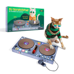 DJ Scratchpad WHAT DO YOU MEME zone-grattage-chat: stimulation durable pour votre chat.