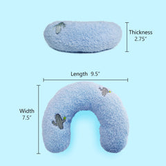 Whimsicalfox coussin-chat broderie cote gauche: charme visuel et douceur apaisante.