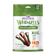 Whimzees Brushzees: paquet 12,7 oz favorisant le nettoyage dentaire quotidien.