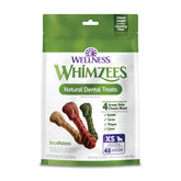 Whimzees Brushzees : vue du paquet, haleine plus fraîche possible