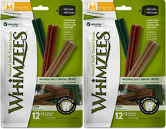 Whimzees Stix dentaires medium pour chiens 25-40 lb favorise une haleine plus fraîche