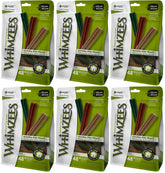 Emballage de Whimzees Stix, solution pratique pour la routine dentaire.