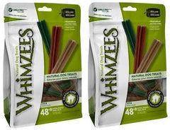 Whimzees Stix XS sans céréales, 56 pièces par paquet, favorisant l'hygiène dentaire.