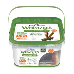 Whimzees Variete Boite Large: bouchées dentaires pratiques pour un nettoyage quotidien.