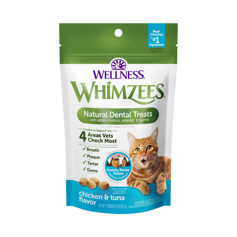Whimzees Wellness Chat — bouche-fraiche grâce à une friandise dentaire efficace pour les chats
