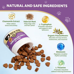 Whiskopia Bouchees Calmes Chiens: texture savoureuse et facile à mâcher.