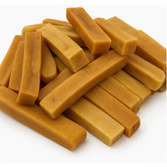 WhiteTail Naturals Bâtons fromage yak format moyen, pack 6, idéal pour dents et mâchoire.