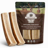 WhiteTail Naturals corn es elan fendues pack-2, idéale pour chien de grande taille