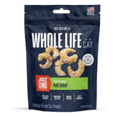 Marque Whole Life Pet: image emballage – friandise à la crevette, récompense protéinée.