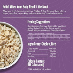 Whole Life Dog Bland Diet prêt en 5 minutes, pratique lors d’un mal de ventre