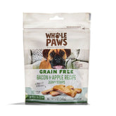 Whole Paws friandises bacon-pomme pour chien, texture tendre idéale pour entraînement.