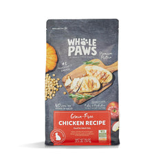 Whole Paws Recette Poulet Organique emballage, aliments naturels pour chat heureux.