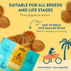 Wholesome Hound Poulet, récompense d'entraînement riche en protéines.