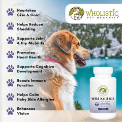 Wholistic Pet Organics peau saine et hydratée pour vos compagnons.