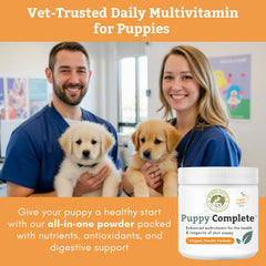 Wholistic Pet Organics Puppy Complete: dose-cuillere facilite le dosage et l'intégration alimentaire