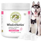 Wholistic Pet Organics WholeBiotics — bouteille-probiotiques quotidiens, soutien digestion potentiel pour chiens et chats