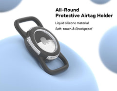 WhoseID étui Airtag compatible avec le traqueur d'Apple pour fixation facile.