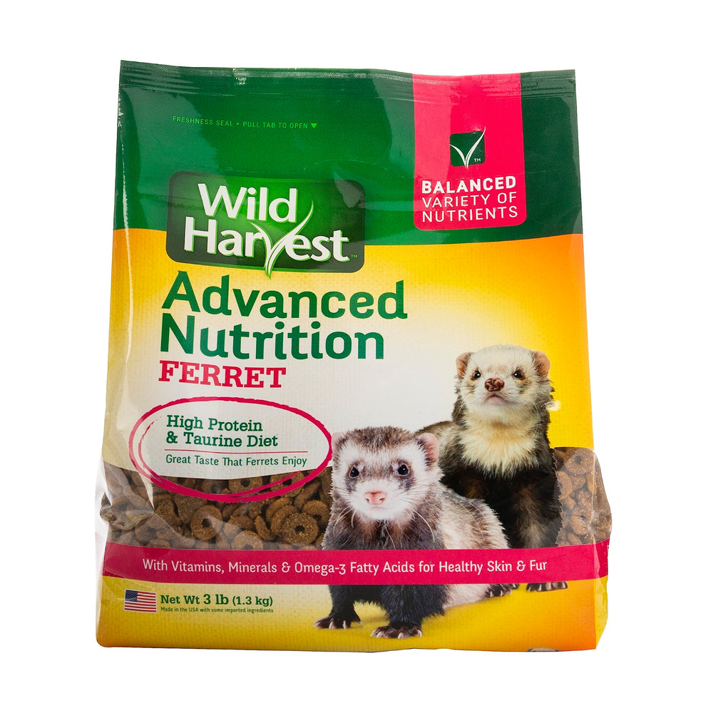 Wild Harvest furet granules nutrition, apportant protéines et énergie pour une croissance équilibrée.