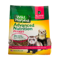 Wild Harvest furet granules nutrition, apportant protéines et énergie pour une croissance équilibrée.