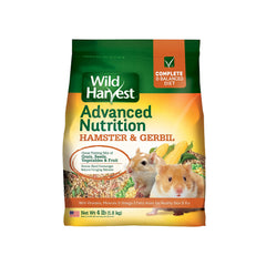 Wild Harvest Hamster et Gerbil Nutrition Avancée : fruits et noix pour nutrition équilibrée et plaisir.