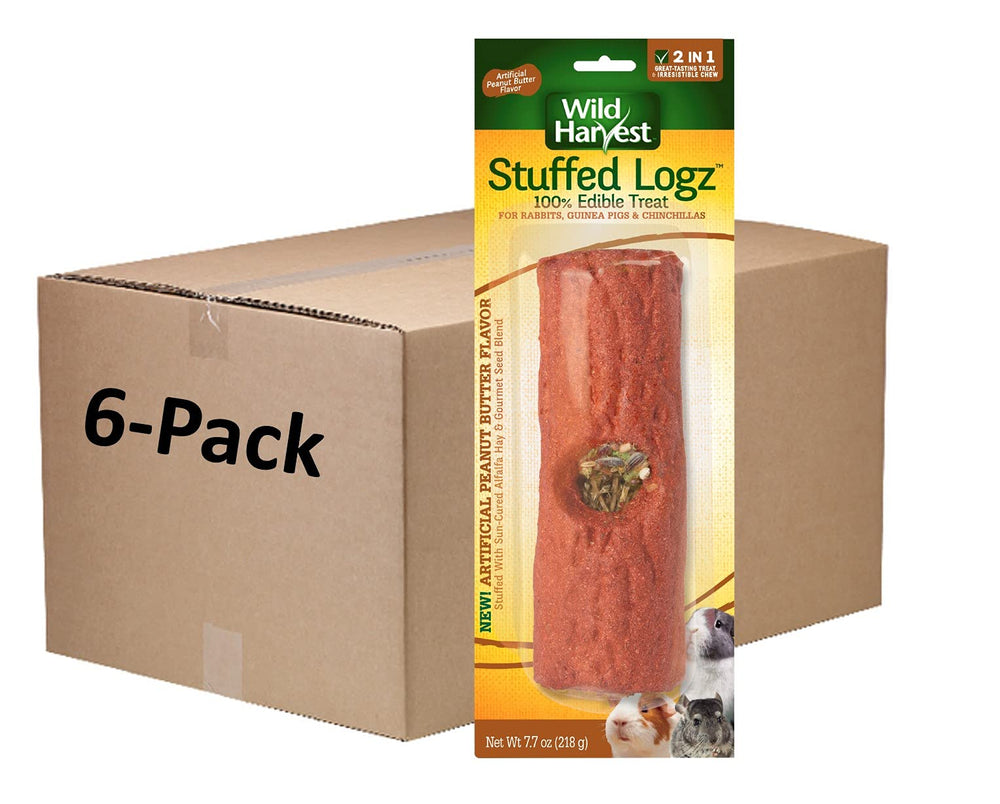 Wild Harvest Stuffed Logz: extérieur bois prêt à mâcher pour petits animaux.
