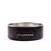 Gamelle Wilderdog en inox d'environs 950 ml prête pour les repas.
