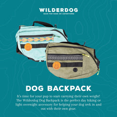Wilderdog sacoches dos avec quatre poches, pour ranger collations et accessoires durant la balade.