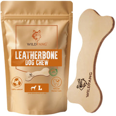 Wildfang os-cuir-gros-chien – os en cuir adapté pour grandes races et mastication sûre