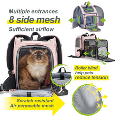 Wildgogo sac porte-animaux poches accessoires, rangement pratique pour essentiels.