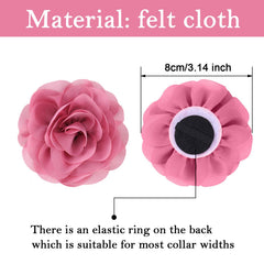 Fleurs WILLBOND pour collier de chien rose, touche romantique et charmante