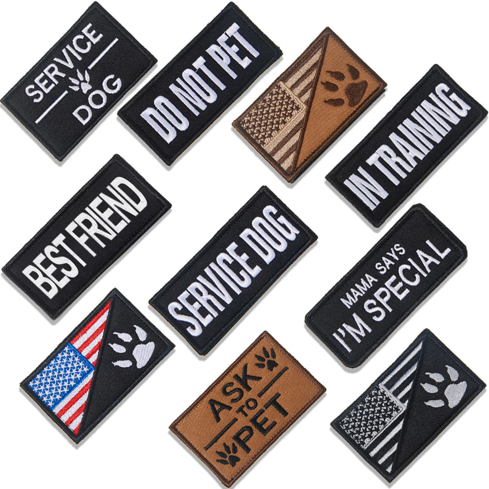 Insigne brodé drapeau américain WILLBOND sur harnais, visibilité renforcée.