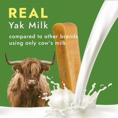 Morceau épais fromage yak, parfait pour mastiquer quotidiennement