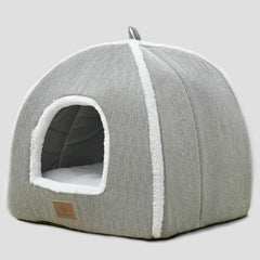 WindRACING Cat Bed Cave gris 15 pouces, refuge spacieux pour se détendre et s'étirer.