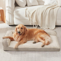 Design en L WINDRACING pour soutenir tête et cou du chien.