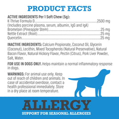 WINPRO Allergy Chews — chien actif lors d'une promenade, exemplaire d'utilisation quotidienne.