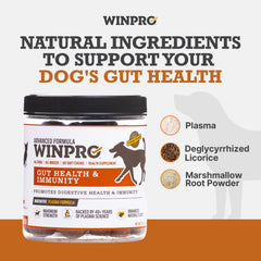WINPRO Chien reglisse-deglycyrrhizee poudre soutient la muqueuse digestive.