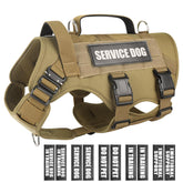 WINSEE gilet-service-chien: système MOLLE et patches, pratique pour accessoires.