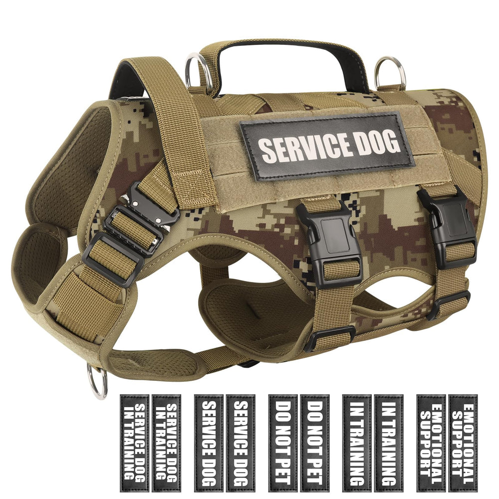 Gilet WINSEE pour chien moyen avec système MOLLE et patchs amovibles, pratique.