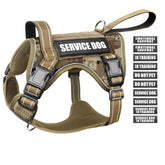 Harnais WINSEE Tactique pour chien avec quatre boucles de libération rapide, ajustement facile.