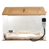 WIONBE incubateur animaux transparent avec chauffage sûr pour chiots et chatons.