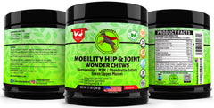 Ingrédients naturels WizardPet avec chanvre et glucosamine.