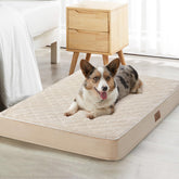 WNPETHOME lit chien velours couture matelassage pour un confort chaleureux et élégant