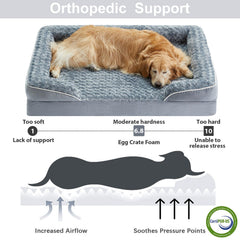 WNPETHOME mousse-memoire-haute-densite soulage les muscles et articulations pendant le repos.